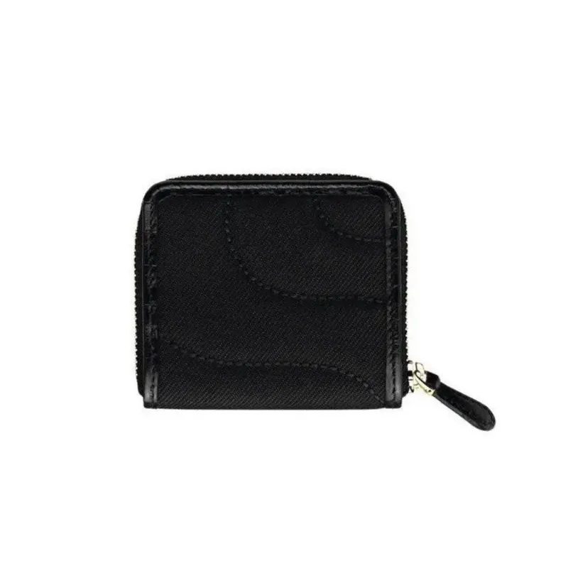 Portafoglio in tessuto e pelle con zip Donna Montblanc Portafoglio in tessuto e pelle con zip Donna Montblanc