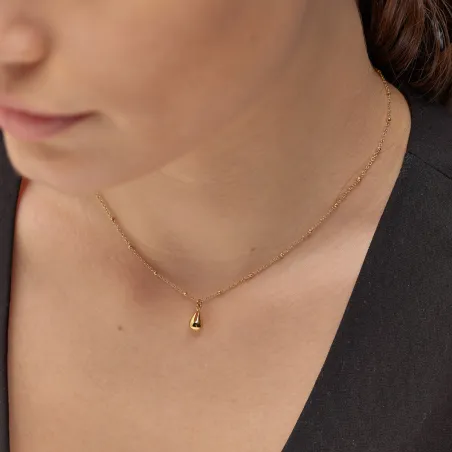 Collana dorata Perfect pendente a Goccia Donna Brosway