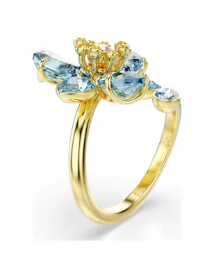 Anello aperto Idyllia Fiore blu mis.55 Donna Swarovski
