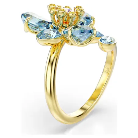 Anello aperto Idyllia Fiore blu mis.55 Donna Swarovski