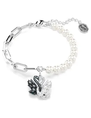Bracciale Swan Cigno Nero e Crystal Pearl Donna Swarovski