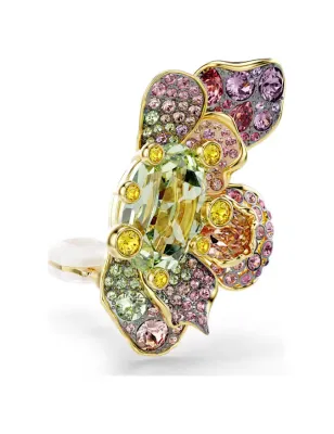Orecchini a Clip Idyllia Fiore Multicolore Pavé Donna Swarovski