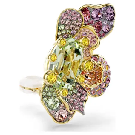 Orecchini a Clip Idyllia Fiore Multicolore Pavé Donna Swarovski