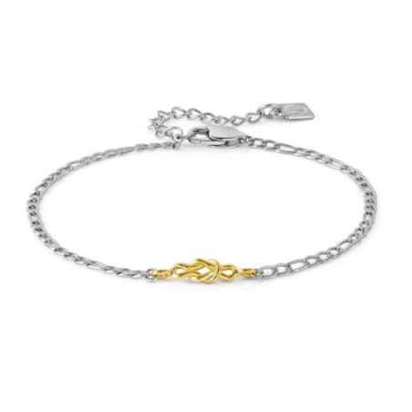 Bracciale Refined con Nodo in Oro giallo Uomo Nomination