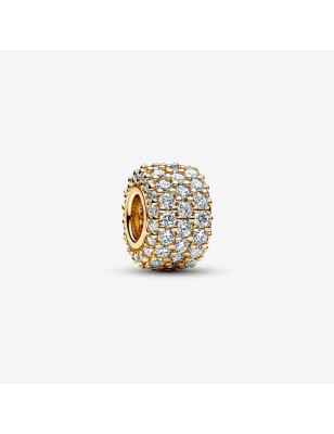 CHARM PAVE' FASCIA TRIPLA PLACCATO ORO PANDORA