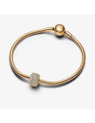 CHARM PAVE' FASCIA TRIPLA PLACCATO ORO PANDORA