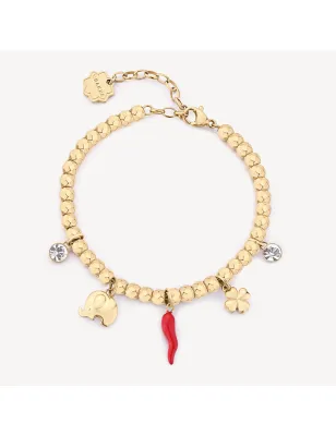 Bracciale Dorato Chakra Portafortuna Donna Brosway