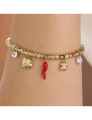 Bracciale Dorato Chakra Portafortuna Donna Brosway