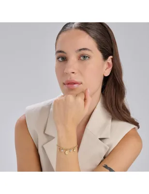 Bracciale dorato Chakra simboli Donna Brosway BHKB248 Brosway