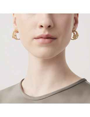 ORECCHINI CERCHIO CORAL DORATO DONNA GIOVANNI RASPINI  11926 Giovanni Raspini