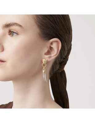 ORECCHINI DORATI LEOPARDO E ZANNA DONNA GIOVANNI RASPINI  12027 Giovanni Raspini