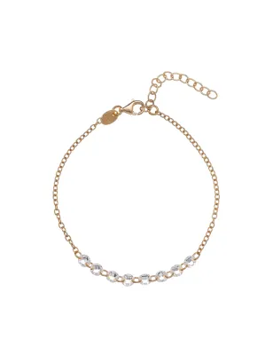 Bracciale dorato Aria zirconi centrali Donna Alisia