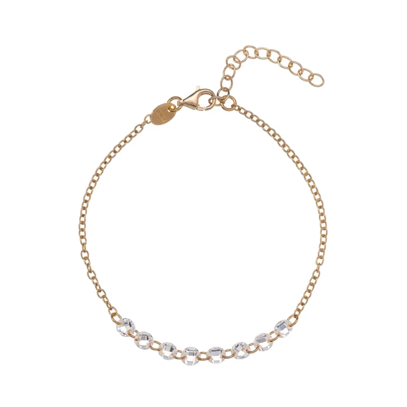 Bracciale dorato Aria zirconi centrali Donna Alisia