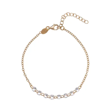 Bracciale dorato Aria zirconi centrali Donna Alisia