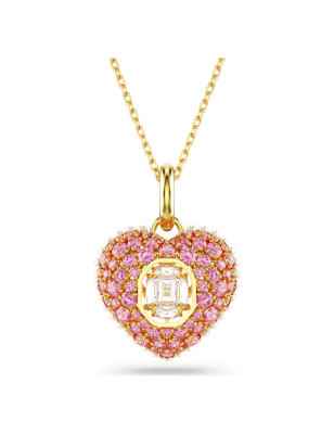 COLLANA HYPERBOLA CUORE ROSA CRYSTAL PEARL SWAROVSKI
