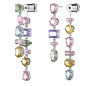 ORECCHINI PENDENTI GEMA LUNGHI MULTICOLORE DONNA SWAROVSKI ORECCHINI PENDENTI GEMA LUNGHI MULTICOLORE DONNA SWAROVSKI