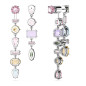 ORECCHINI PENDENTI GEMA LUNGHI MULTICOLORE DONNA SWAROVSKI ORECCHINI PENDENTI GEMA LUNGHI MULTICOLORE DONNA SWAROVSKI