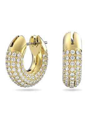 ORECCHINI A CERCHIO PLACCATO COLOR ORO DONNA SWAROVSKI DEXTERA