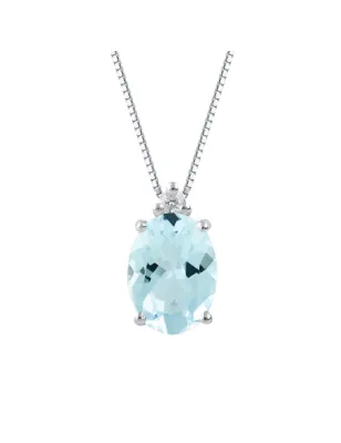 Collana in oro Ametista Ovale e Diamante Donna Demetra