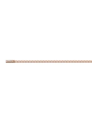 Bracciale morbido in Argento rosato 15 cm Donna Donnaoro