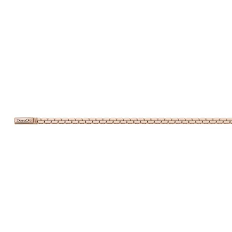 Bracciale morbido in Argento rosato 15 cm Donna Donnaoro