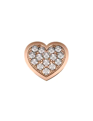 Elemento Cuore grande Oro rosa e Diamanti Donnaoro Elements