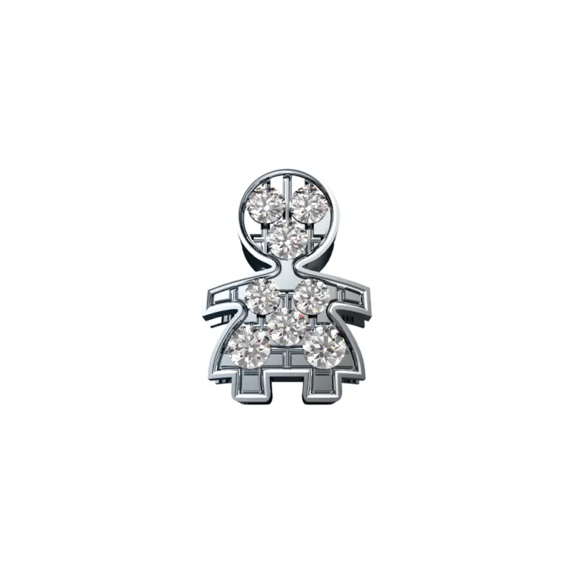 Elemento Adulto Donna Oro bianco e Diamanti Donnaoro Elements