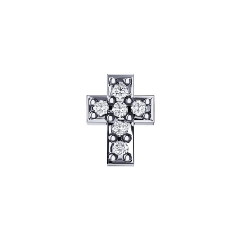 Elemento Croce Oro bianco e Diamanti Donnaoro Elements