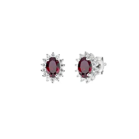 Orecchini Royal Lady Mini con Zircone Rosso Donna Amen