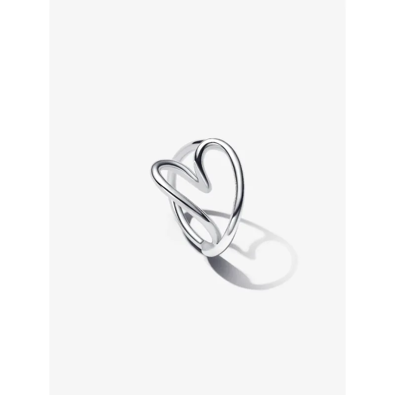 Anello Cuore Linea Sinuosa mis.54 Donna Pandora