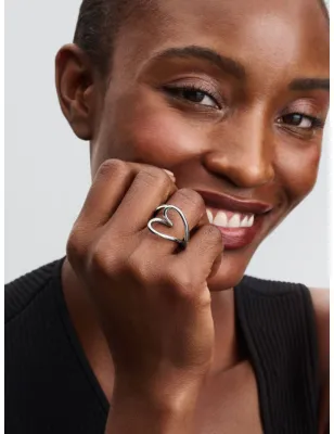 Anello Cuore Linea Sinuosa mis.54 Donna Pandora 193288C00-54 Pandora