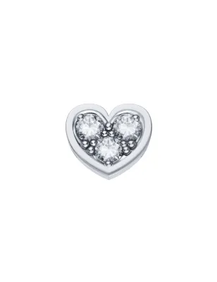 Elemento Cuore Reverso Oro bianco e Diamanti Donnaoro Elements