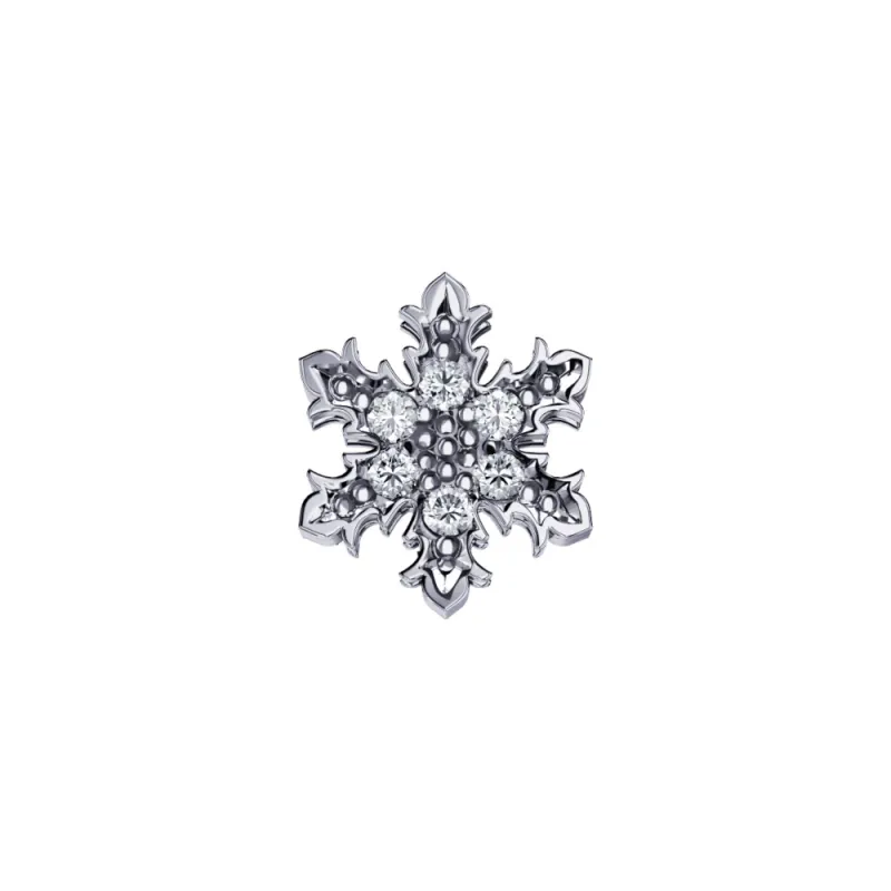 ELEMENTO BRACCIALE NEVE ORO BIANCO E DIAMANTI