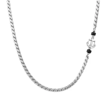 Collana Atlante Ancora Pietre naturali Uomo Nomination