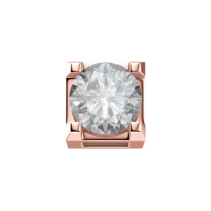 Elemento griffe Oro rosa e Diamante 0,05ct Donnaoro Elements Elemento griffe Oro rosa e Diamante 0,05ct Donnaoro Elements