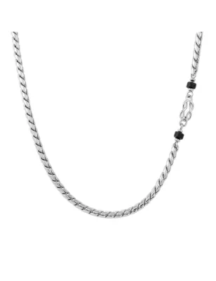 Collana Atlante Nodo e Pietre naturali Uomo Nomination