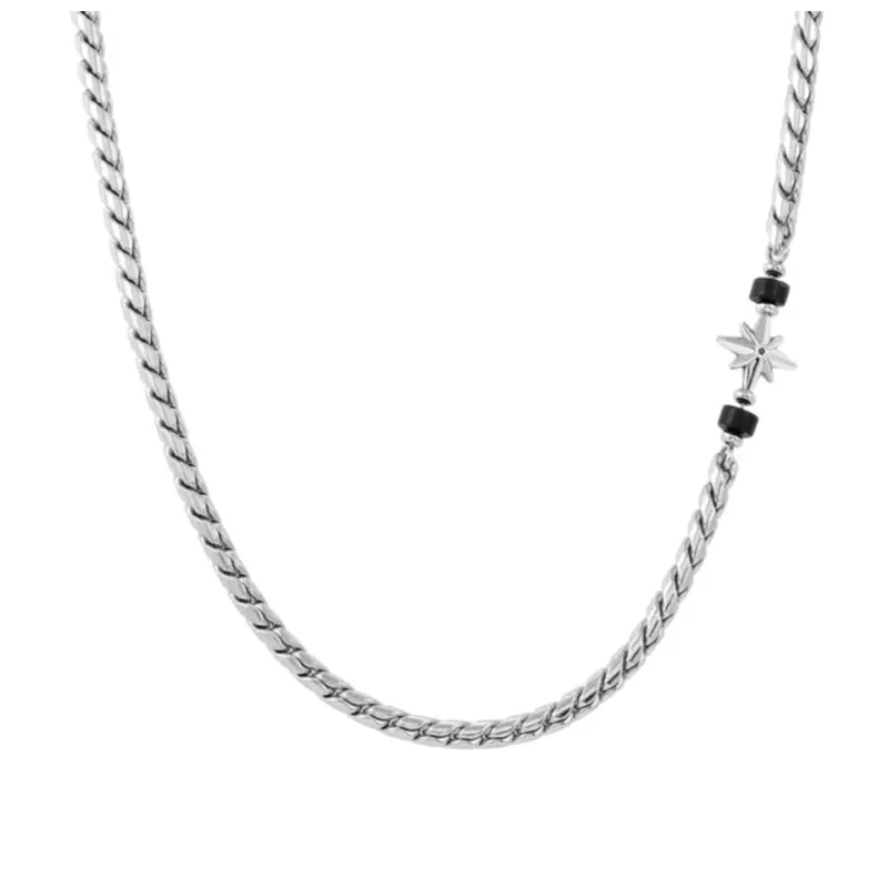 Collana Atlante Rosa dei Venti Pietre naturali Uomo Nomination