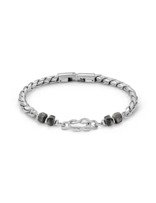 Bracciale Atlante Nodo Diaspro grigio Uomo Nomination