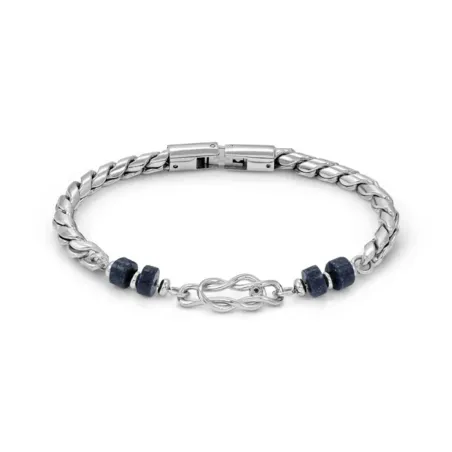 Bracciale Atlante Nodo Sodalite blu Uomo Nomination
