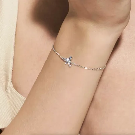 Bracciale Shine Me Up con Libellula Azzurra Donna Nomination