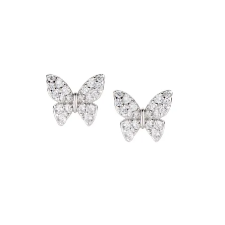 Orecchini Diamonds Farfalla piccola con zirconi Donna Amen