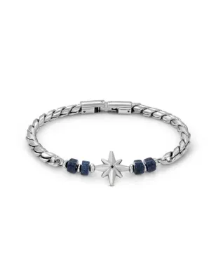 Bracciale Atlante Rosa dei Venti Sodalite blu Uomo Nomination