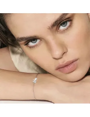 Bracciale Shine Me Up Fiocco Brillante Bianco Donna Nomination