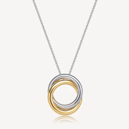 Collana lunga Aura Anelli bicolore Donna Brosway