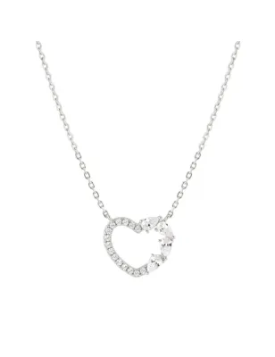 Collana Shine Me Up con Cuore e Zirconi Bianchi Donna Nomination