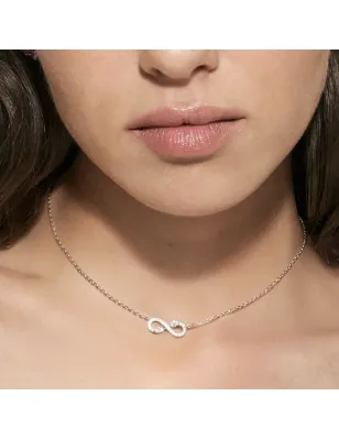 Collana Shine Me Up con Infinito e Zirconi Donna Nomination