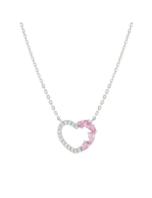 Collana Shine Me Up con Cuore e Zirconi Rosa Donna Nomination