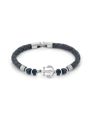 Bracciale Atlante Pelle con Ancora Uomo Nomination