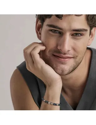 Bracciale Atlante Pelle con Ancora Uomo Nomination