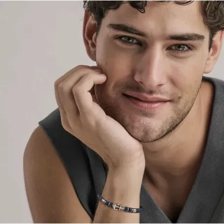 Bracciale Atlante Pelle con Ancora Uomo Nomination